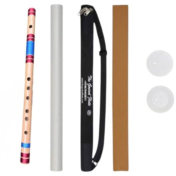 C Sharp Medium Bansuri Flute(Right Hand) 18.5 inches (47 cm)
